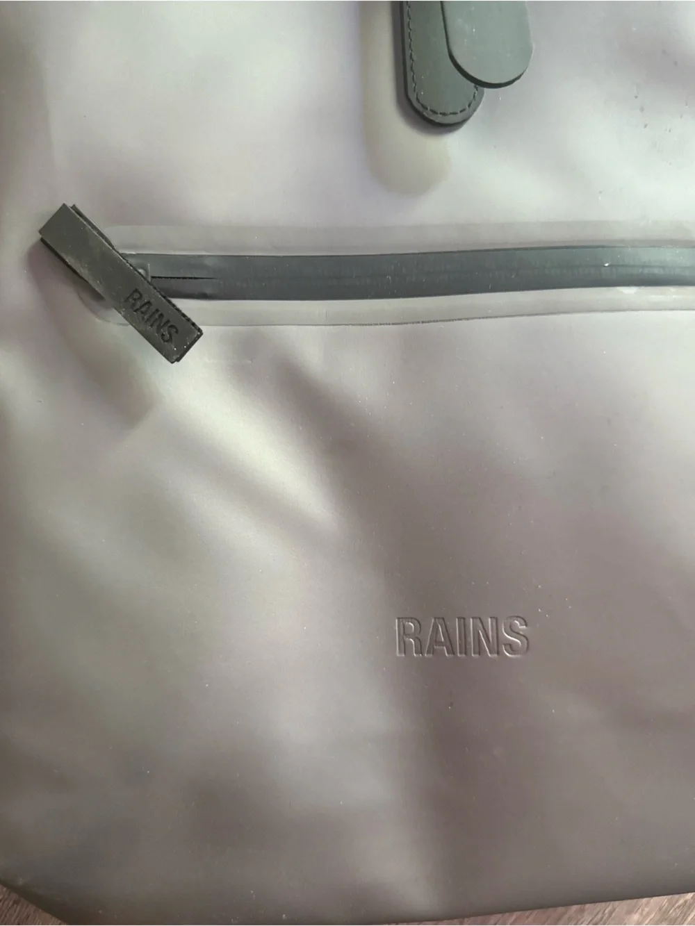 RAINS Rolltop Rucksack W3 Metallic Grey Waterproof Backpack Outdoor NWT Style